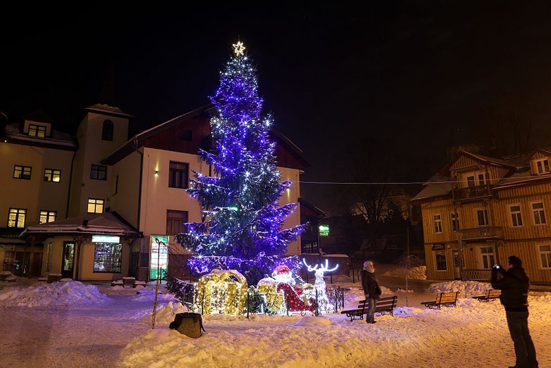 Szczawnica w zimowo świątecznej szacie